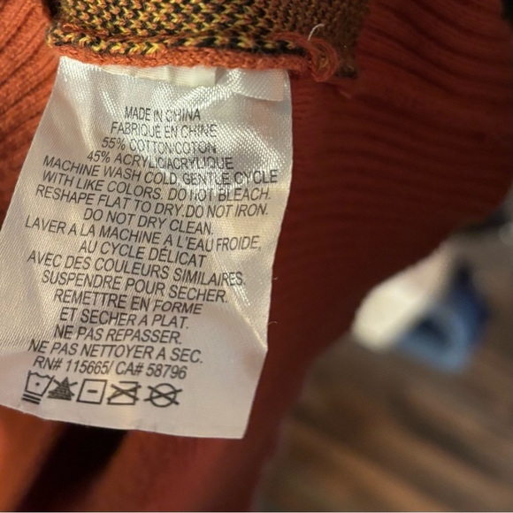 Dragon Ball Super Logo Pullover Knit Sweater Orange Yellow Black Men's Size XL - Picture 6 of 6